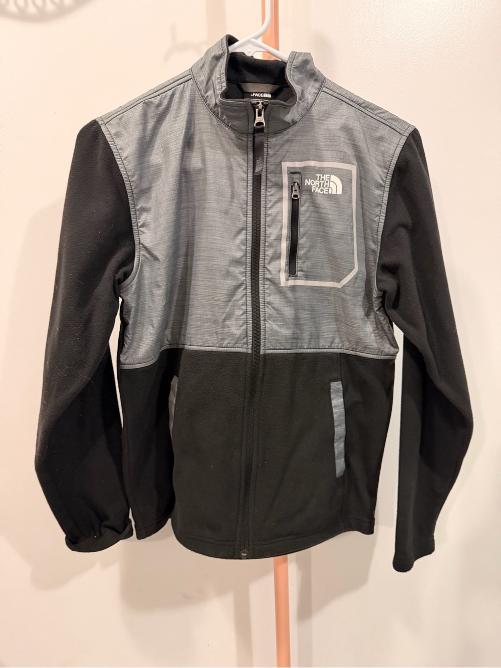 The North Face Men's Black and Gray Performance Fleece Jacket